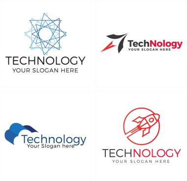 Teknoloji roket işi web tasarım logosu