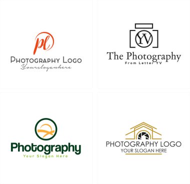 Fotoğraf makinesi lens deklanşör logosu tasarımı