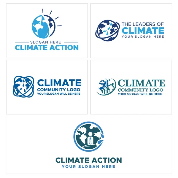Community gemeinnützige Regierung globales Logo-Design — Stockvektor