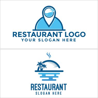 Restoran sahil logosu logosu tasarımı