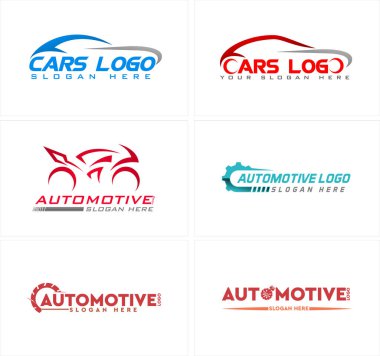 Otomotiv araba motosiklet vektör logosu tasarımı