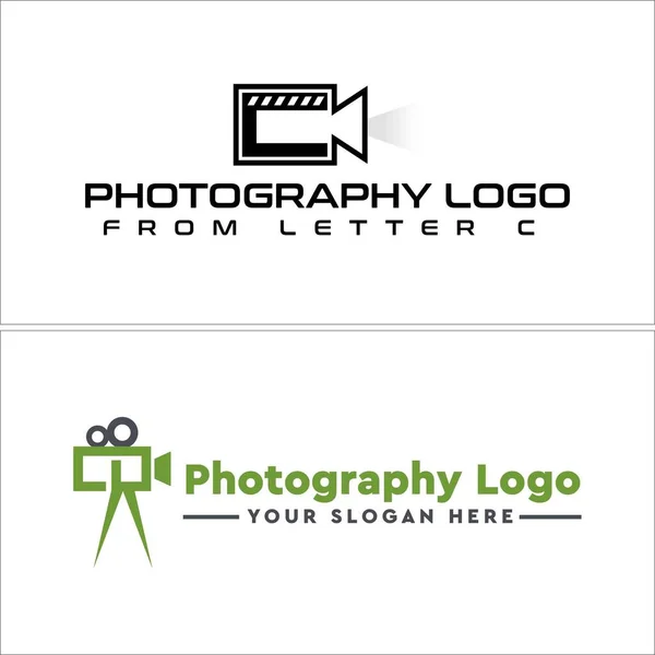Video photography production logo design — Stock Vector