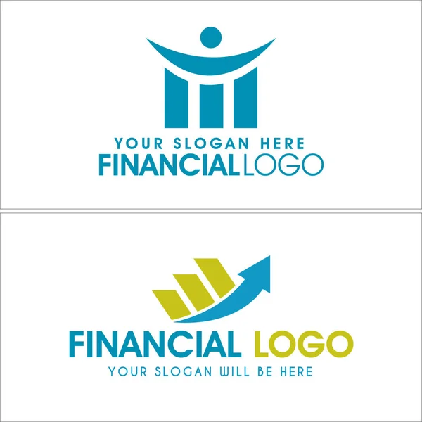 Дизайн логотипа бизнес-графика — стоковый вектор