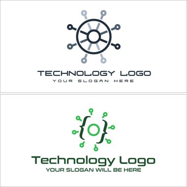 Teknoloji geliştirme devresi yazılım logosu tasarımı