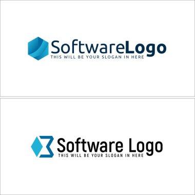 Endüstri teknolojisi yazılım logosu tasarımı