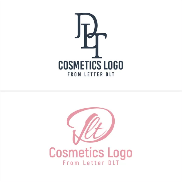 Carta inicial cosméticos belleza logo diseño — Archivo Imágenes Vectoriales