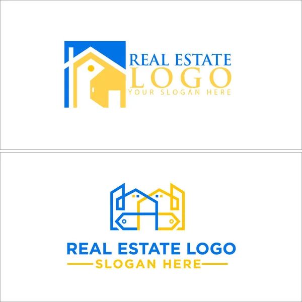 Inmobiliaria Venta de Negocios Diseño de Logo — Vector de stock