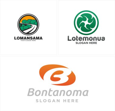 İlk harf B yeşil yaprak insanlar logo tasarımı