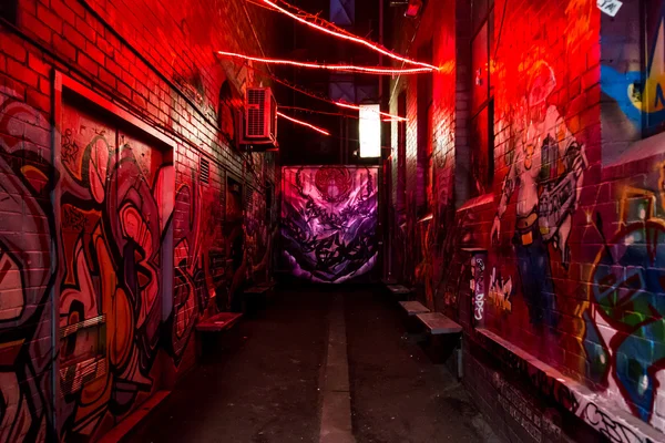 Melbourne Alleyway Graffiti — Stock Photo, Image