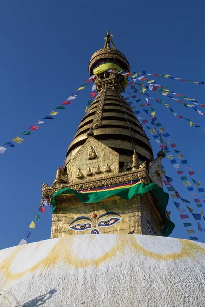 Swayambunath Stupa in Kathamandu, Nepal — Stockfoto