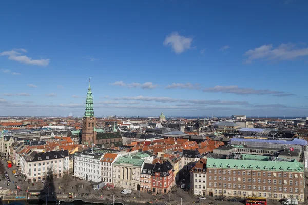 クリスチャンスボー タワーからコペンハーゲン スカイライン ビュー — ストック写真