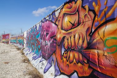 Graffiti duvar Kopenhag, Danimarka