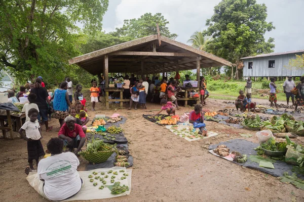 Salomonseilanden lokale markt — Stockfoto