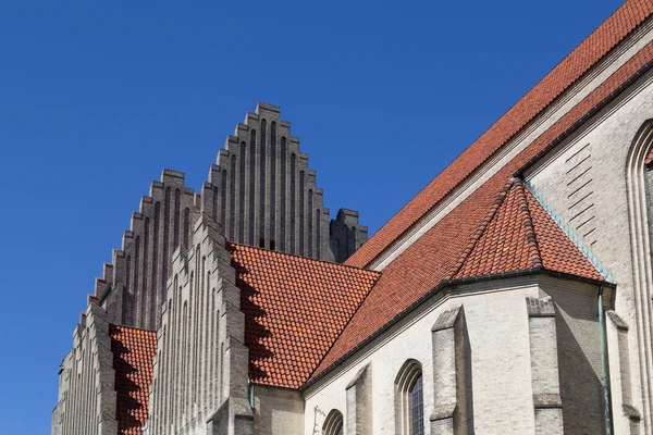 Detalhe da Igreja Grundtvigs em Copenhague, Dinamarca — Fotografia de Stock