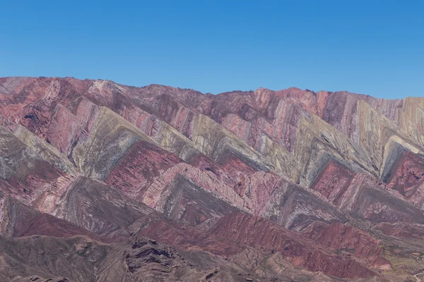 Górskiego 14 kolorów, Quebrada de Humahuaca — Zdjęcie stockowe
