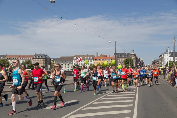 Maratona de Copenhague 2016 grupo de corredores — Fotografia de Stock