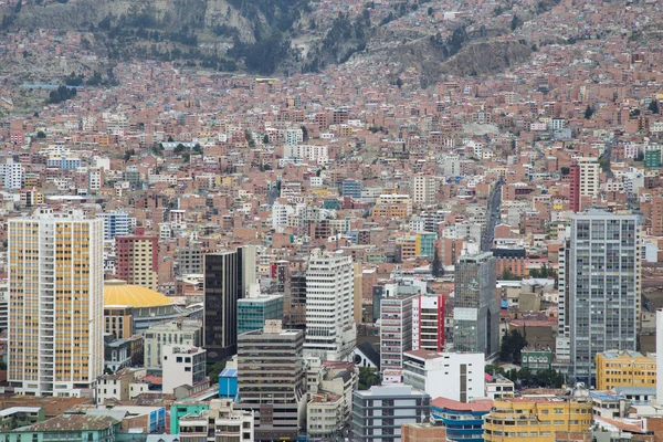 Ciudad skyline de La Paz, Bolivia —  Fotos de Stock