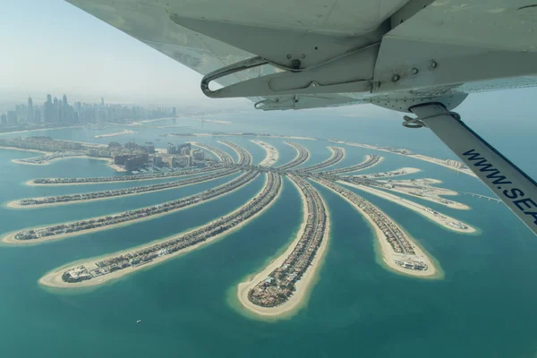 palm jumeirah, dubai, havadan görünümü