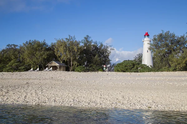 Lady Elliot Island beach i latarni morskiej — Zdjęcie stockowe