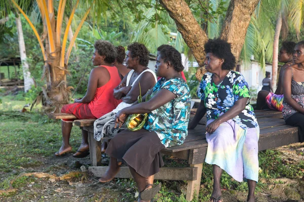 Women at local market, Solomon Islands — Stock Photo, Image