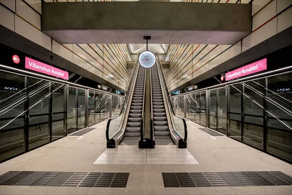 Estação de Metro de Copenhaga — Fotografia de Stock