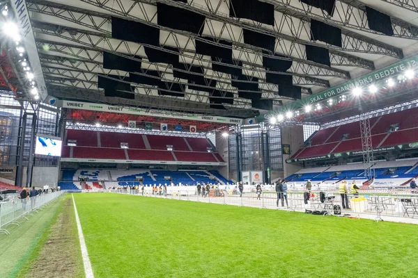 Corona Test Facility allo stadio nazionale di Copenaghen, Danimarca — Foto Stock