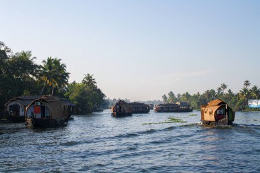 Allepey 'deki tekneler