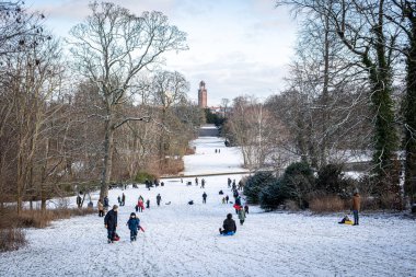 Kopenhag Frederiksberg Bahçelerinde kış