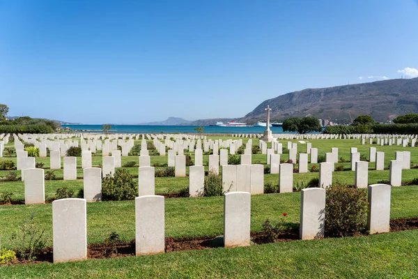 Kriegsfriedhof Souda Bay auf Kreta, Griechenland — Stockfoto