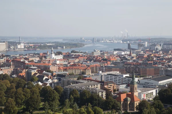Uitzicht vanaf de toren van Aalborg — Stockfoto