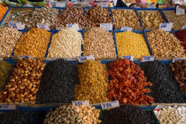 Dried fruits at Osh Bazar