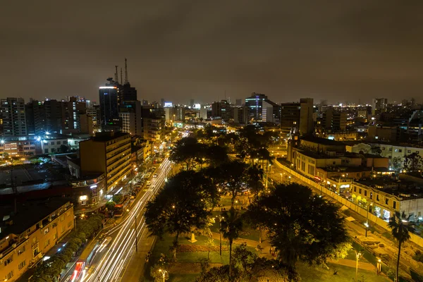 Parque Kennedy by night