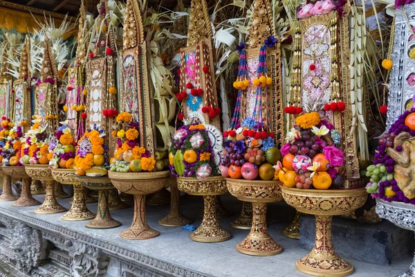 Bali-Tempel Opfergaben — Stockfoto