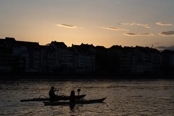 Sunset Paddling — Stock Photo, Image