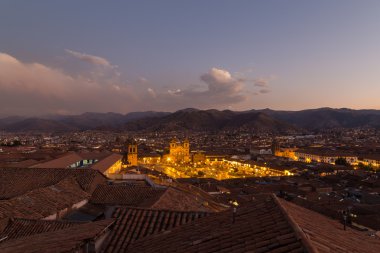 Cusco Plaza de Armas görünümünü