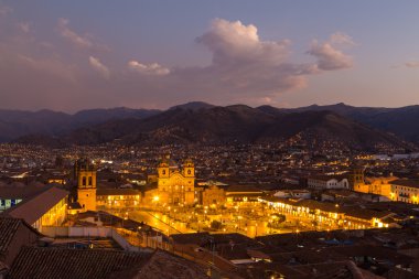 Cusco Plaza de Armas görünümünü