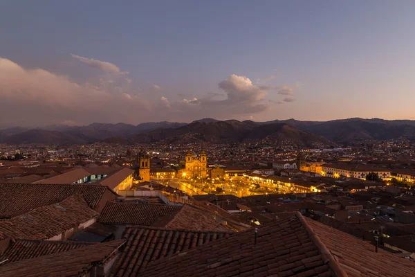 Veduta di Plaza de Armas a Cusco — Foto Stock