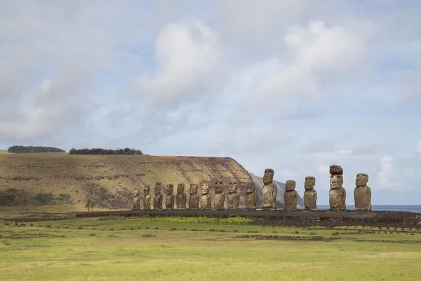 Ahu Tongariki en la Isla de Pascua — Foto de Stock