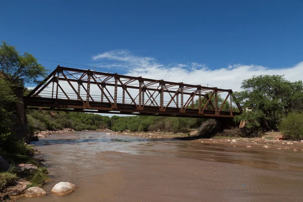 Construcción de puentes de acero en Entre Ríos, Argentina — Foto de Stock