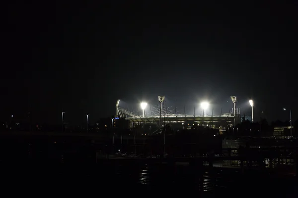 Melbourne Cricket Ground di notte — Foto Stock