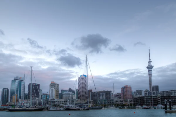 Vy över Viaduct Basin i Auckland, Nya Zeeland — Stockfoto