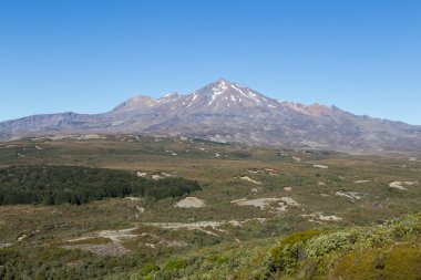 Mount Ruapehu görünümünü