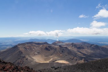 Mount Ngauruhoe tepesinden görüntülemek