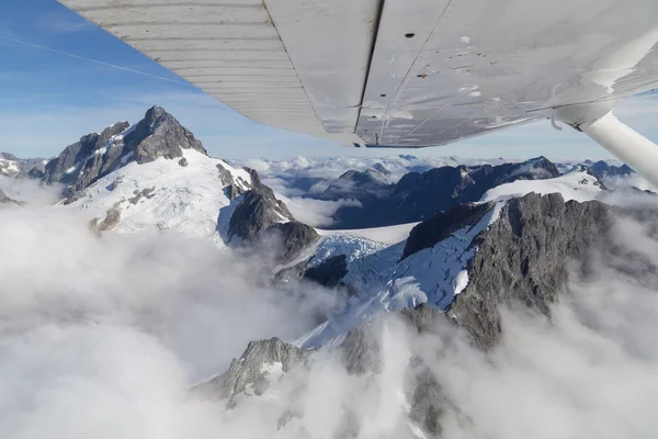 Letecký pohled na Mount Aspiring National Park — Stock fotografie