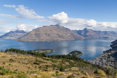 Queenstown Hill, Yeni Zelanda 'dan görüntü