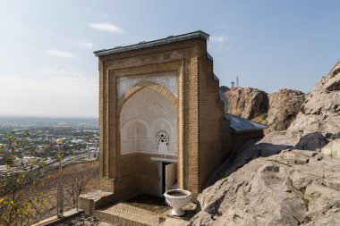Solomons Throne in Osh, Kyrgyzstan clipart