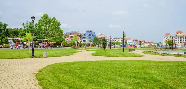 Obzor Una Pequeña Ciudad Balneario Costa Del Mar Negro Bulgaria — Foto de Stock