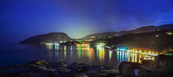 Kırım 'da akşam manzarası, panorama