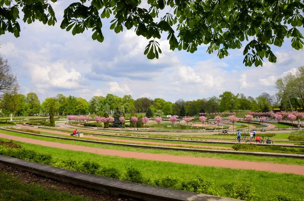 Park Cytadela Poznaniu Polska — Zdjęcie stockowe