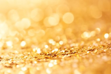 Renkli glitter ve altın - parlak Noel süsleri